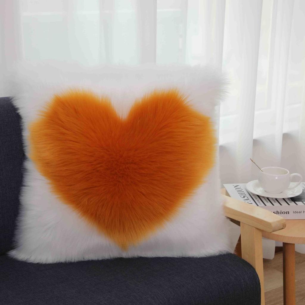 Flauschiger Kissenbezug aus Fell, langer Kissenbezug aus Plüschwolle, dekorativer weicher Kissenbezug für den Winter für Schlafsofa, Dekokissen