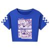 5632 Kids Girls Lily Lovebraids Print Slim Fit Short T-Shirt
