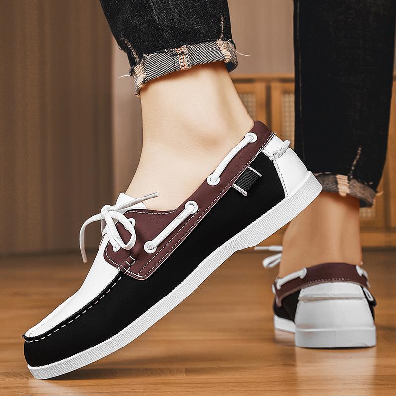 Men's Work Shoes New Large Size Fashion Thick-soled Riding Boots Men's Shoes Casual Sports Shoes Low Heels Motorcycle Boots
