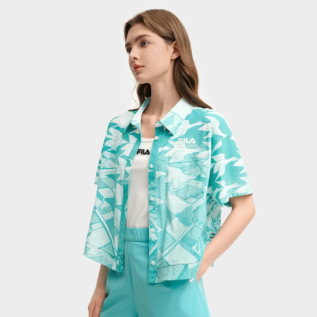FILA x M.C.ESCHER Shirt Women's Blue F11W538402F-ZA