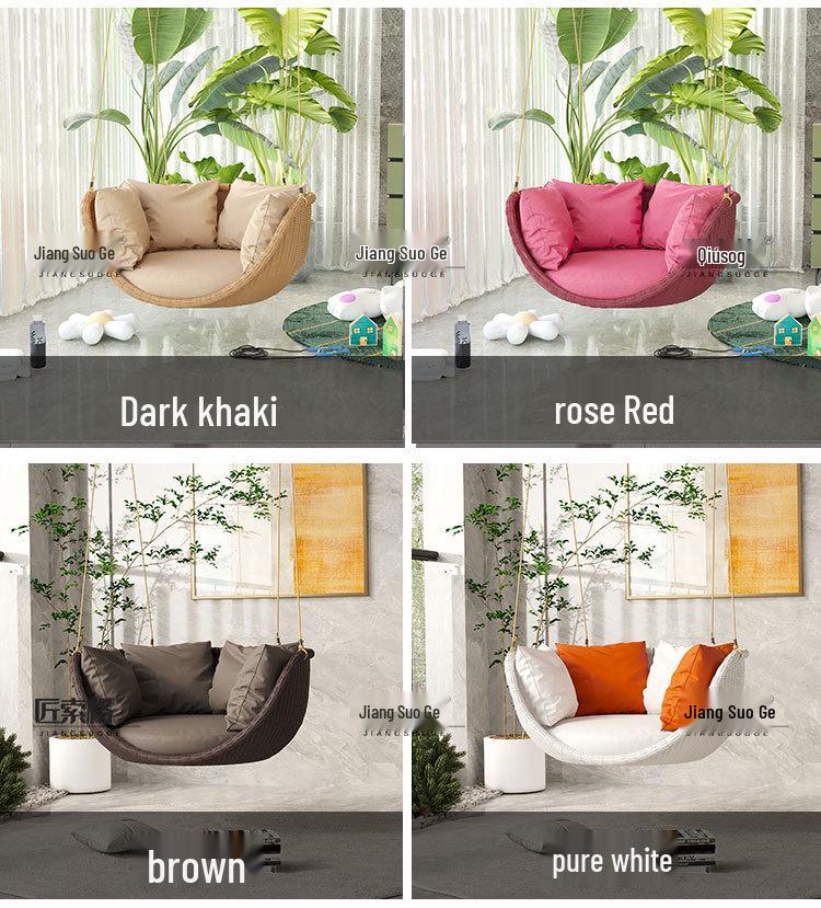 Indoor Hanging Chair: Balcony Bedroom Swing Chair for Adults and Teens