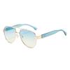 Women Fashion Oversize Decor Hiking Shades Vintage Male Square Sun Glasses Luxury Brand Design Pilot Gradient Sunglasses