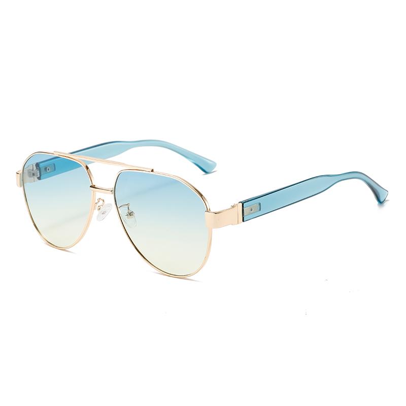 Women Fashion Oversize Decor Hiking Shades Vintage Male Square Sun Glasses Luxury Brand Design Pilot Gradient Sunglasses