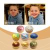 Squishy Boulette 1 Pièce Bun Vapeur Pailleté Pincer Musique Simulation Forme de Pains Vapeur Mignon Et Amusant Soulager le Stress Écraser Boulettes