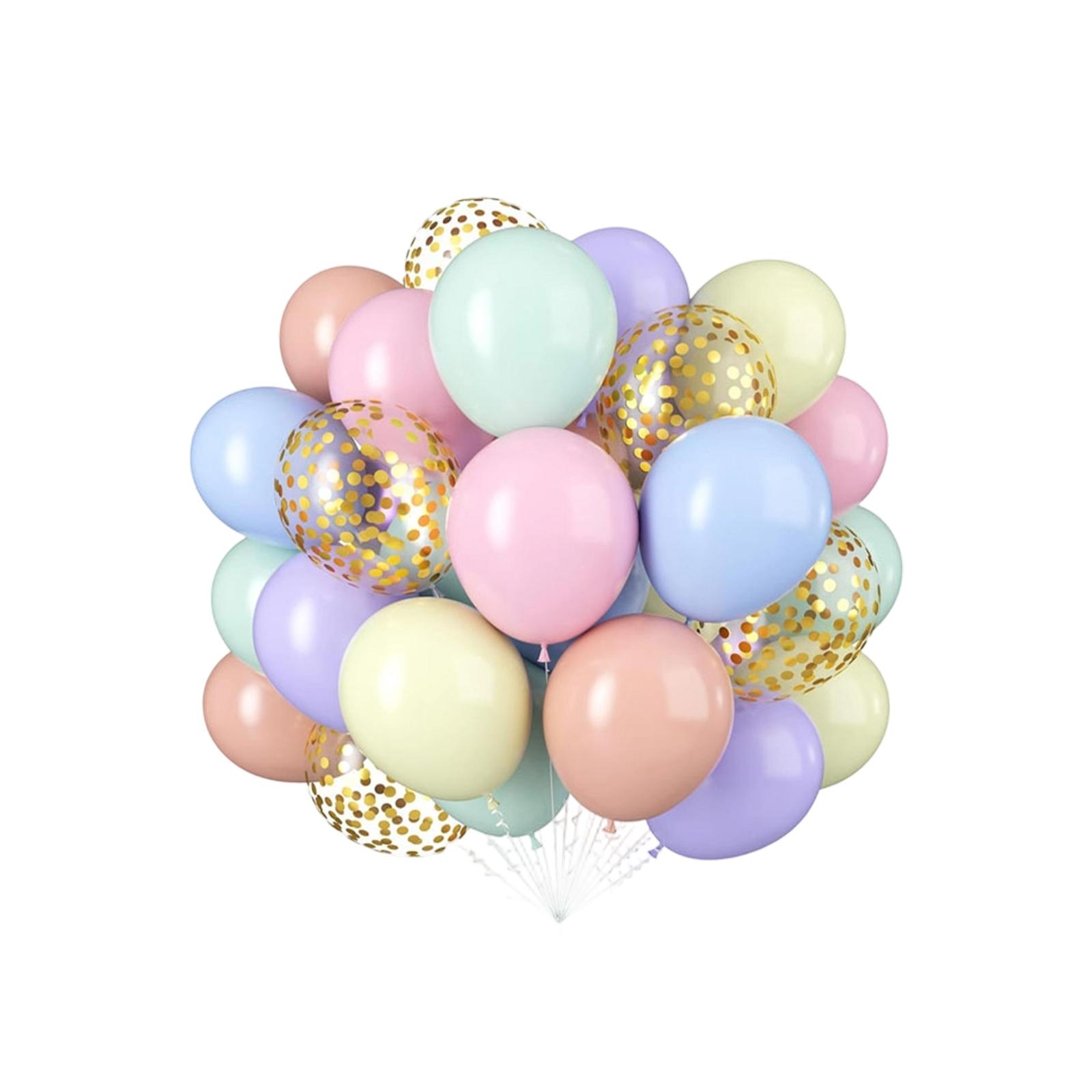 

Easter Balloons, 30 Pcs Colorful Balloons, Light Yellow Latex Balloons, 12 Inch Multicolor Confetti Helium Balloons For Birthday Wedding Baby Shower One Size