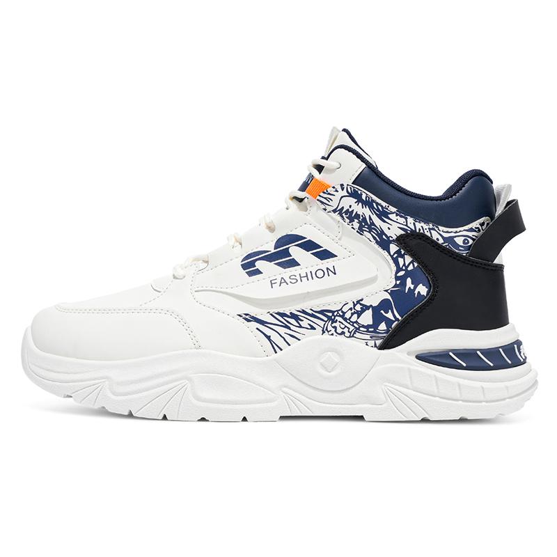 

Кеды с высоким верхом Мужская обувь на подошве Повседневная Обувь для баскетбола для старшеклассников Спортивная обувь Противоскользящая Обувь для увеличения роста Трендовая обувь 39