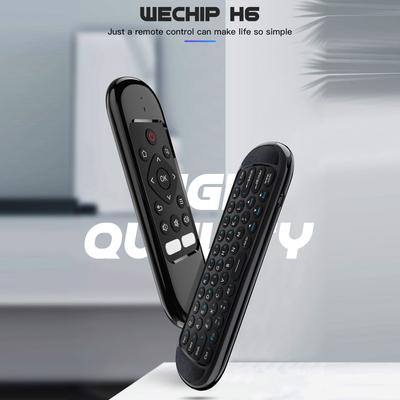 Wechip H6 Uzaktan Kumanda 2.4G Kablosuz Hava Fare Mini Klavye IR Kontrolü Gyro Algılama Akıllı Uzaktan