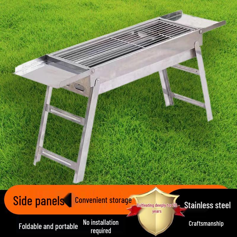 Outdoor Stainless Steel Charcoal BBQ Grill