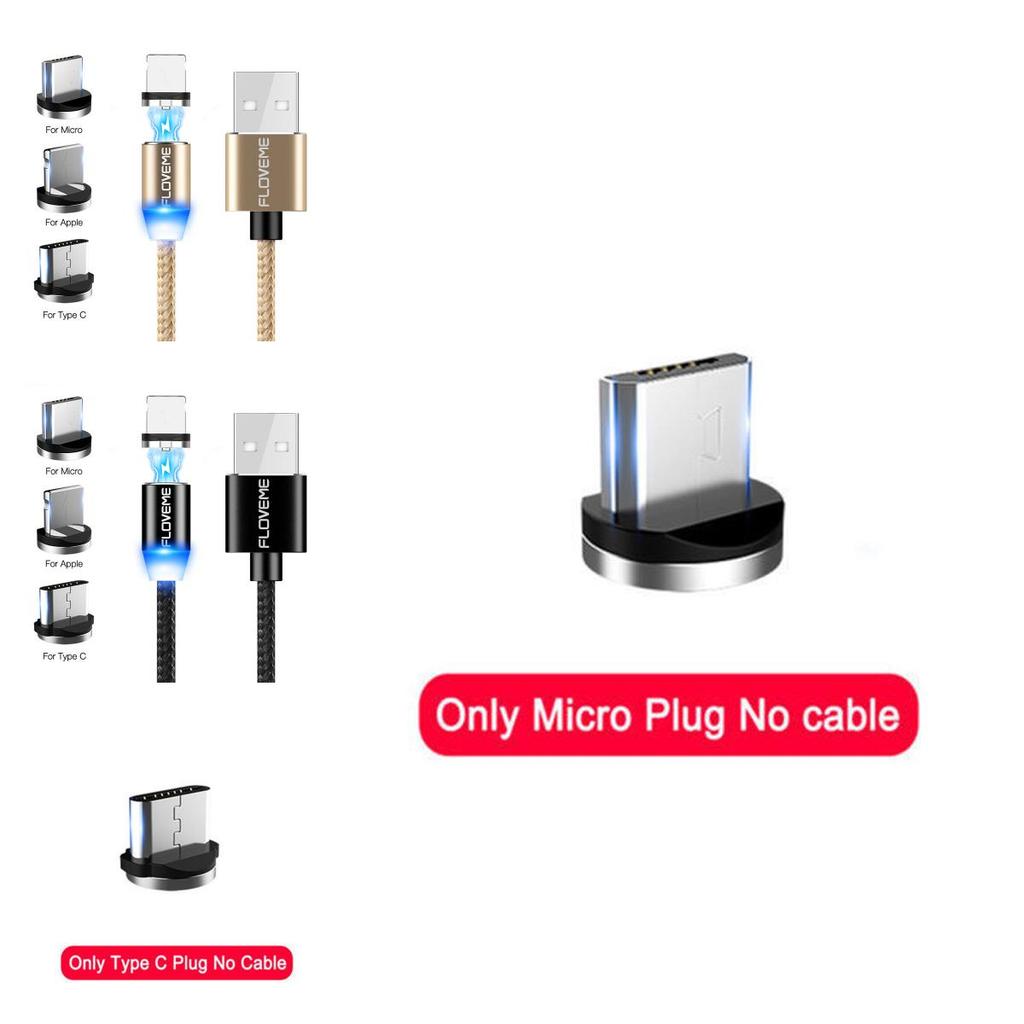 Magnetic Lightningusb Braided Charger Charging Cable For Iphone Samsung Typec
