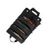 Rollup Tool Bag Organizer Oxford Fabric Ergonomic Handle Portable Rollup Toolbag for Home Maintenance Black