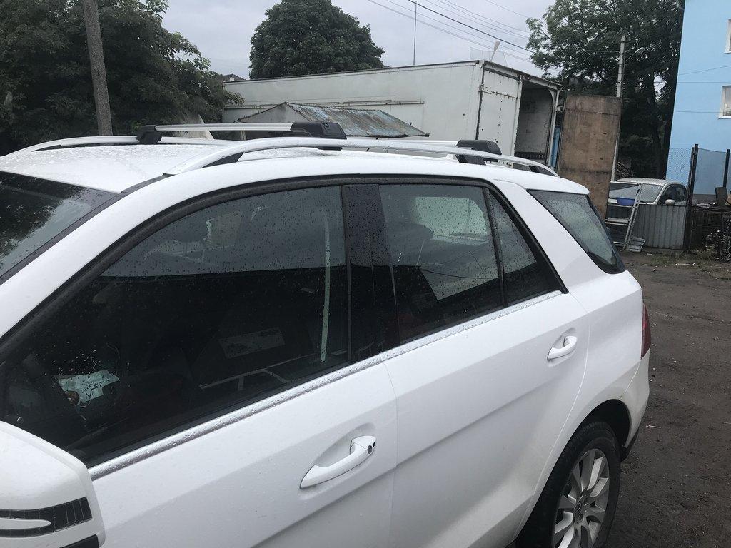 

Перемички на рейлінги без ключа Flybar (2 шт) Сірий для Mercedes GLE/ML сlass W166