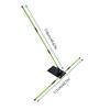 Golf Alignment Sticks With Clear Scale Adjustable Golf Alignment Rods Angle Holder Kit For Putting Improvement Indoor Outdoor