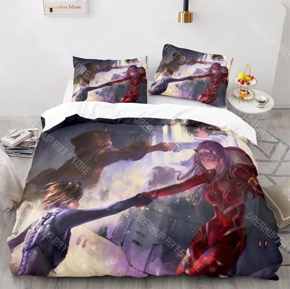 3D Print Darling In The Franxx Zero Two Bedding Set Bedspread Single Twin Full Queen King Size Bed Set Aldult Kid Bedroom Sets