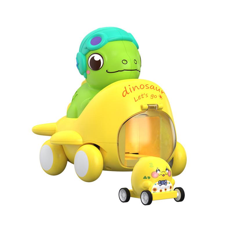 

Inertial Childrens Toy Car Cartoon Dinosaur Ejection Plane Force Toy Control жовтий