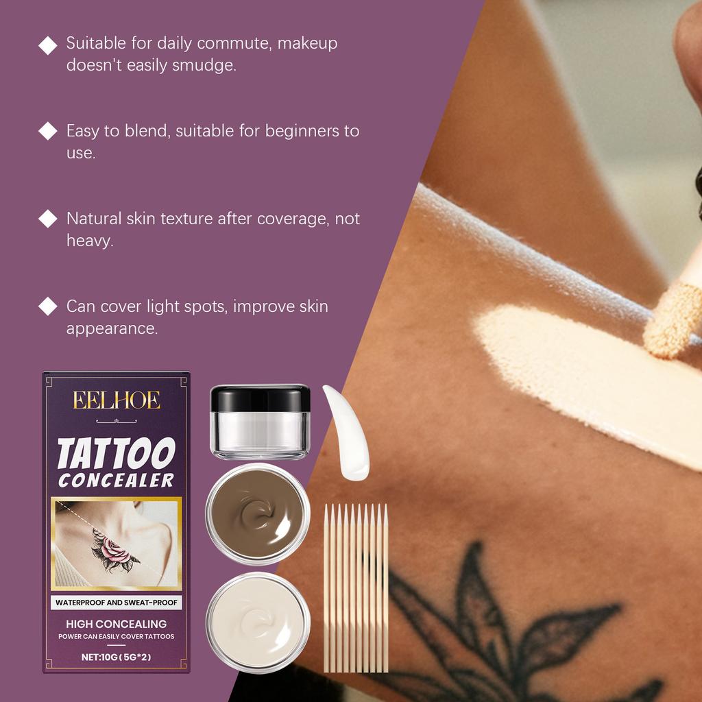Tattoo Abdeckungs-Kit Natürlicher Full-Coverage Körper-Concealer für vielseitige Anwendung