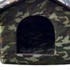 Cat House with Cozy Bed and Detachable Roof for Outdoor Use
