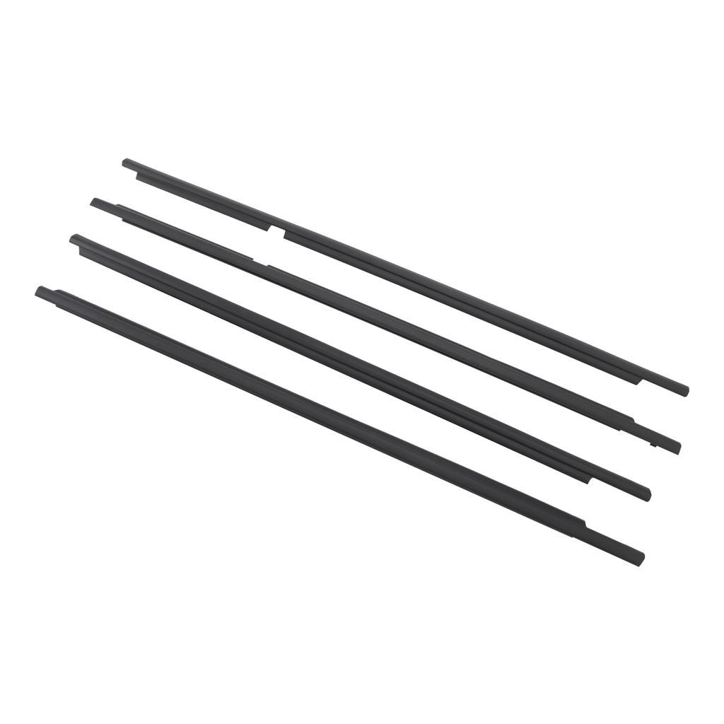 4PCS Door Glass Belt Outer Molding Weatherstrip For Toyota Land Cruiser LC 200 2008-2015