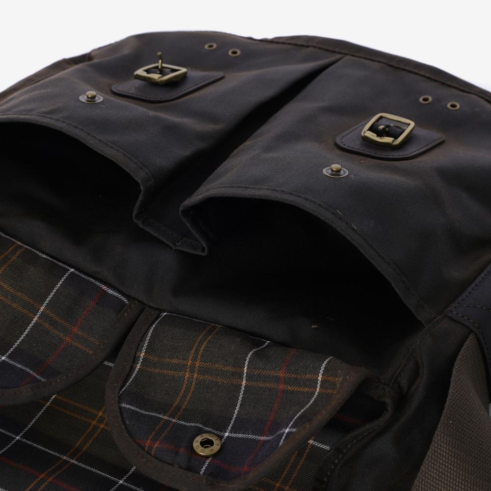 Barbour Uba0003 Ol71 Waxed Leather Taras Shoulder Bag