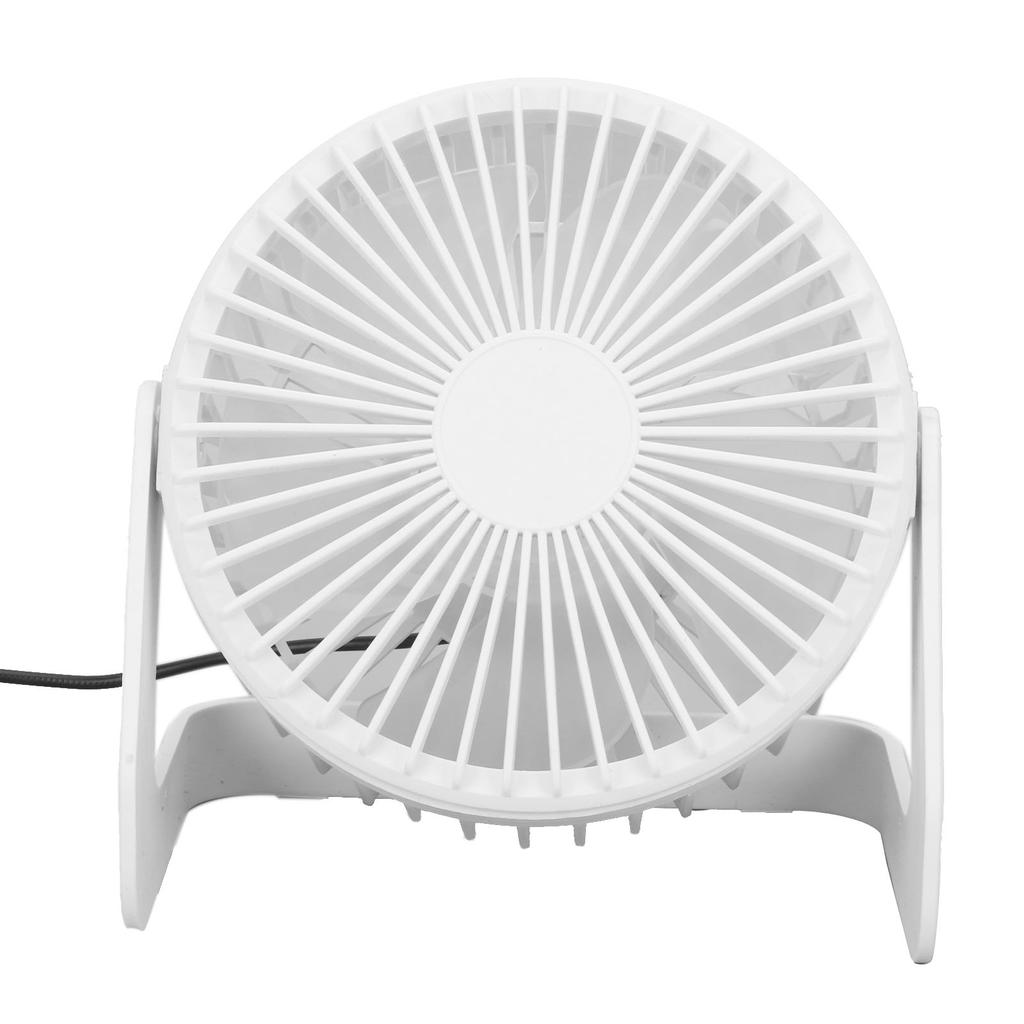 USB Fan 360 Degree Regulable Quiet Operation Portable 5V 2.5W 13x13x10cm Plastic Table Fan for