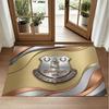 Everton Football Design Crystal Velvet Rug Soft Decorative Mat for Bedroom Entrance