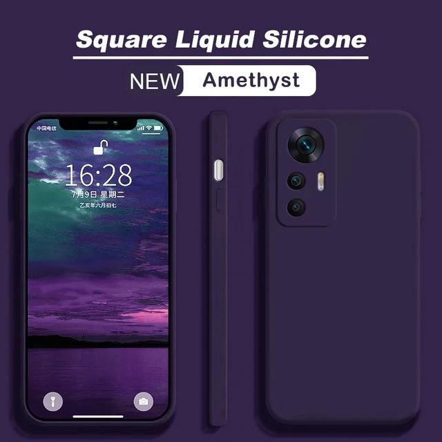 Original Square Liquid Silicone Phone Case For Xiaomi Mi 13T 12 12S 12X Mi12 Lite Back Soft Cover For Xiaomi 13T Pro