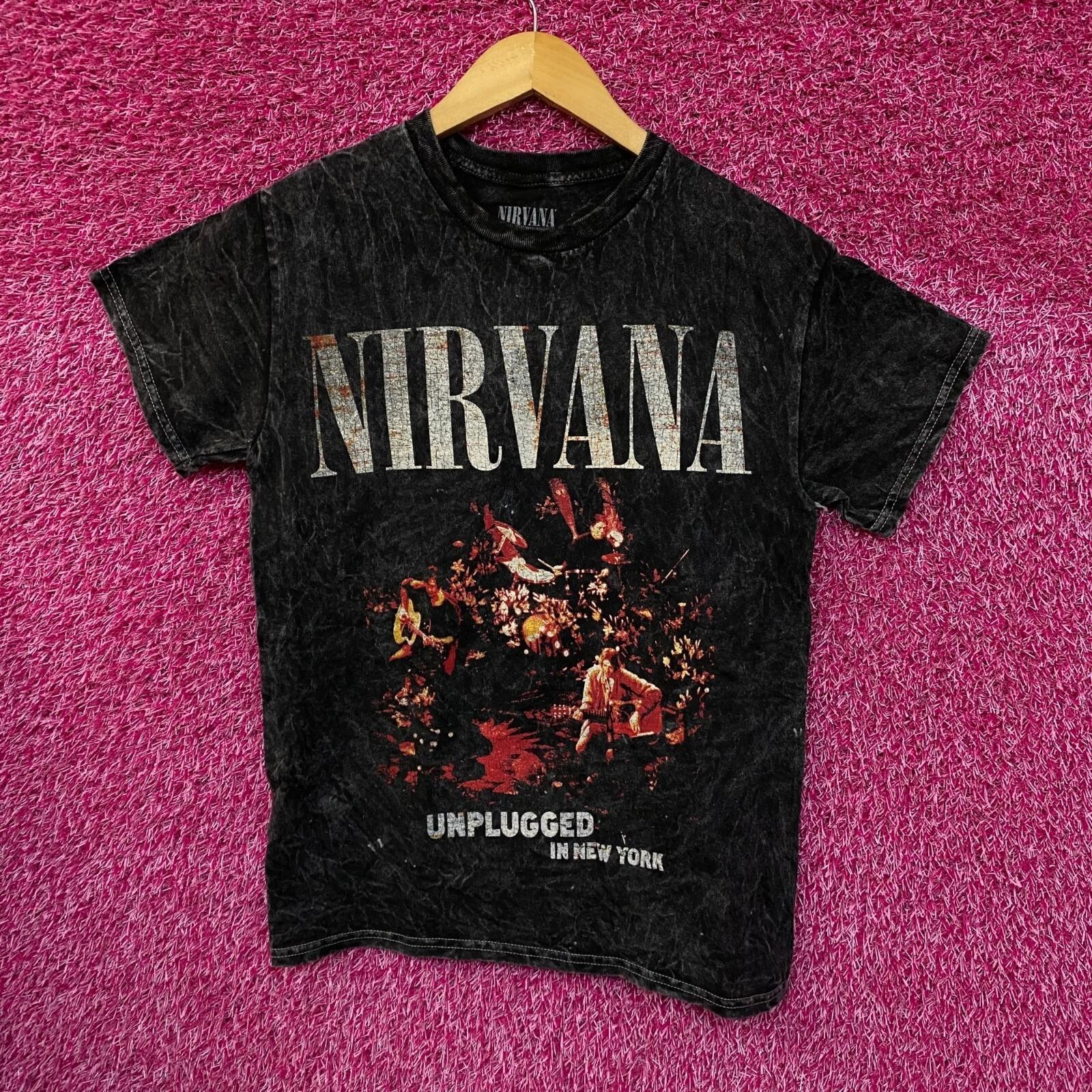 Nirvana Unplugged in New York Recording Grunge Band Tee S S