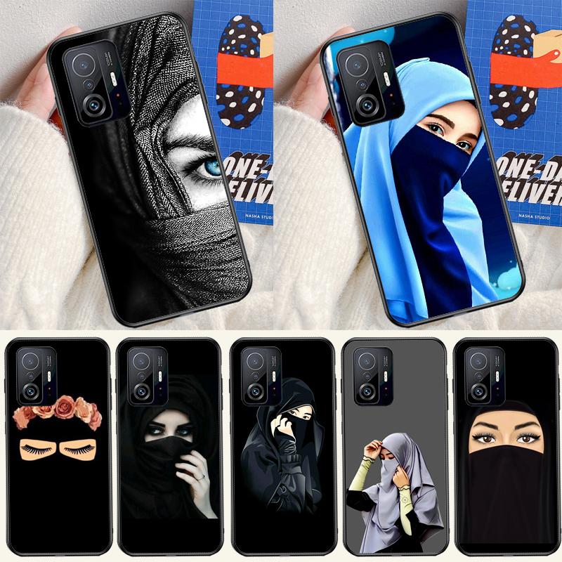 Muslim Islamic Arabic Hijab Girl Case For Xiaomi 13 14 15 Ultra 11T 12T 13T 14T Pro POCO X7 Pro X3 X5 X6 M6 F5 F6 Pro Cover