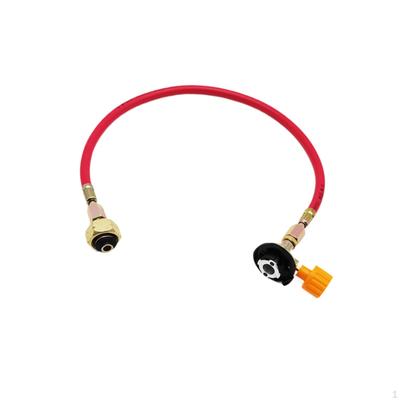 Propane Refill Adapter Hose Rubber Inflation Valve for Grill Camping Cooking