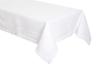 Toalha de mesa branca com bainha em ponto ajour e coroa 140x260 elegante como linho