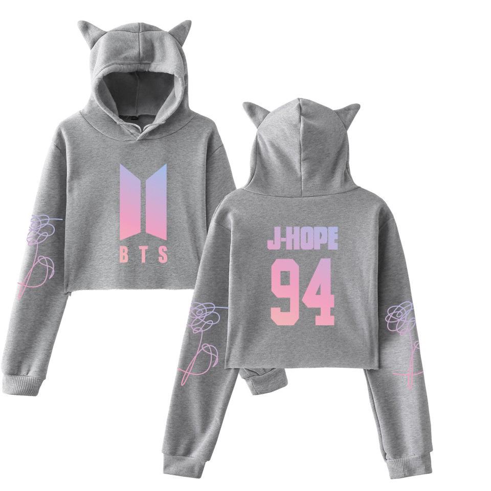 Fashion Sweatshirt Sweater Personality Girl Cat Ears Umbilical Hoodie Fashion Sweatshirt Sweater Personality Girl Cat Ears Umbilical Hoodie