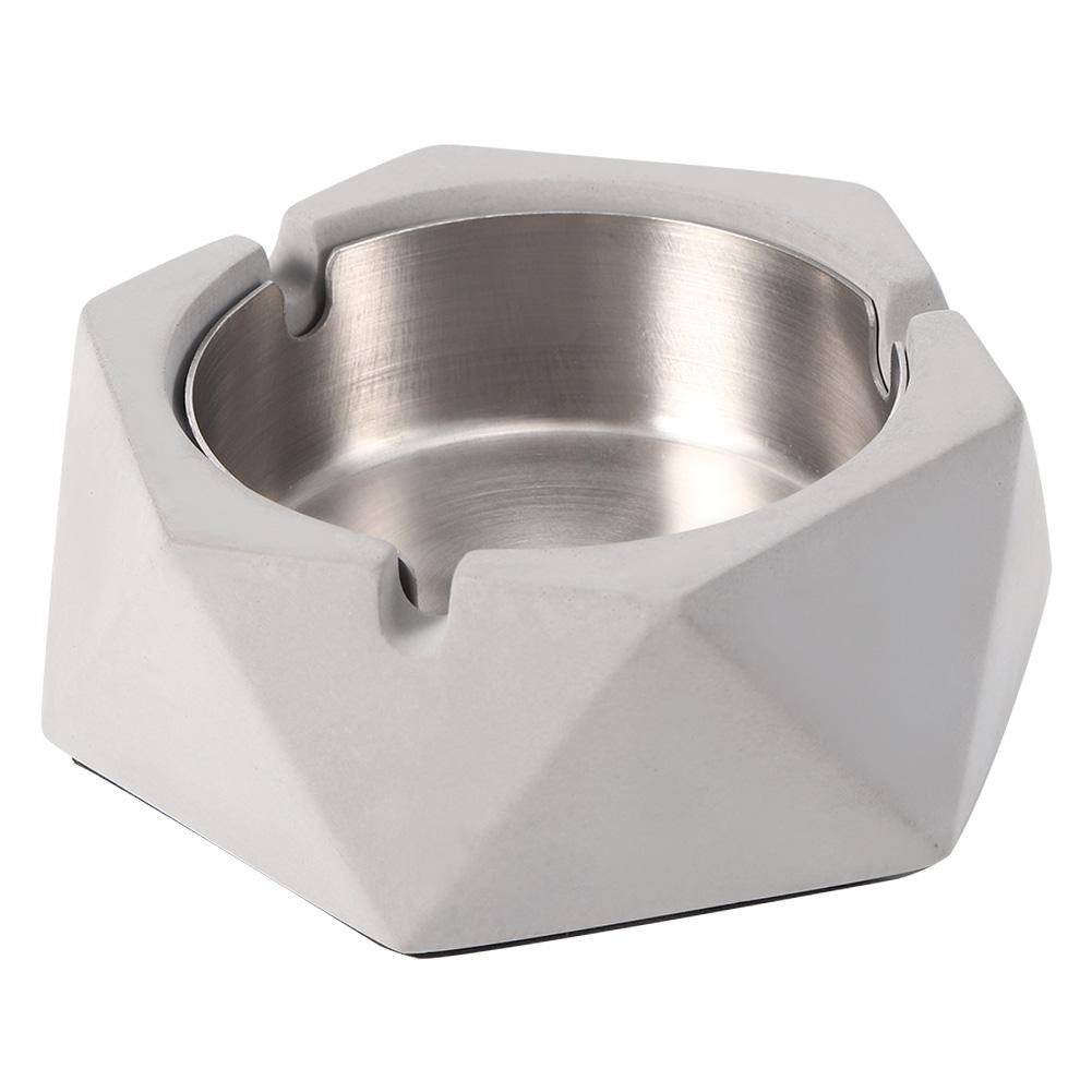 Nordic   Geometric Cement Ashtray Cigarette Ashes Tray Holder for Home Living Room