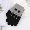 3- 10Years Old Fashion Warm Kids Winter Gloves Coldproof Candy Color Children Mittens Windproof Soft Knitted Gloves Toddler