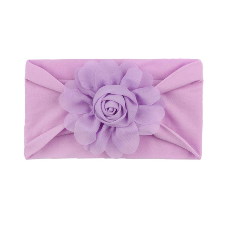 New Children's Hair Band Rose Bract Nylon Soft Elastic Combination Baby Hair Band Baby Hair Accessories Wholesale