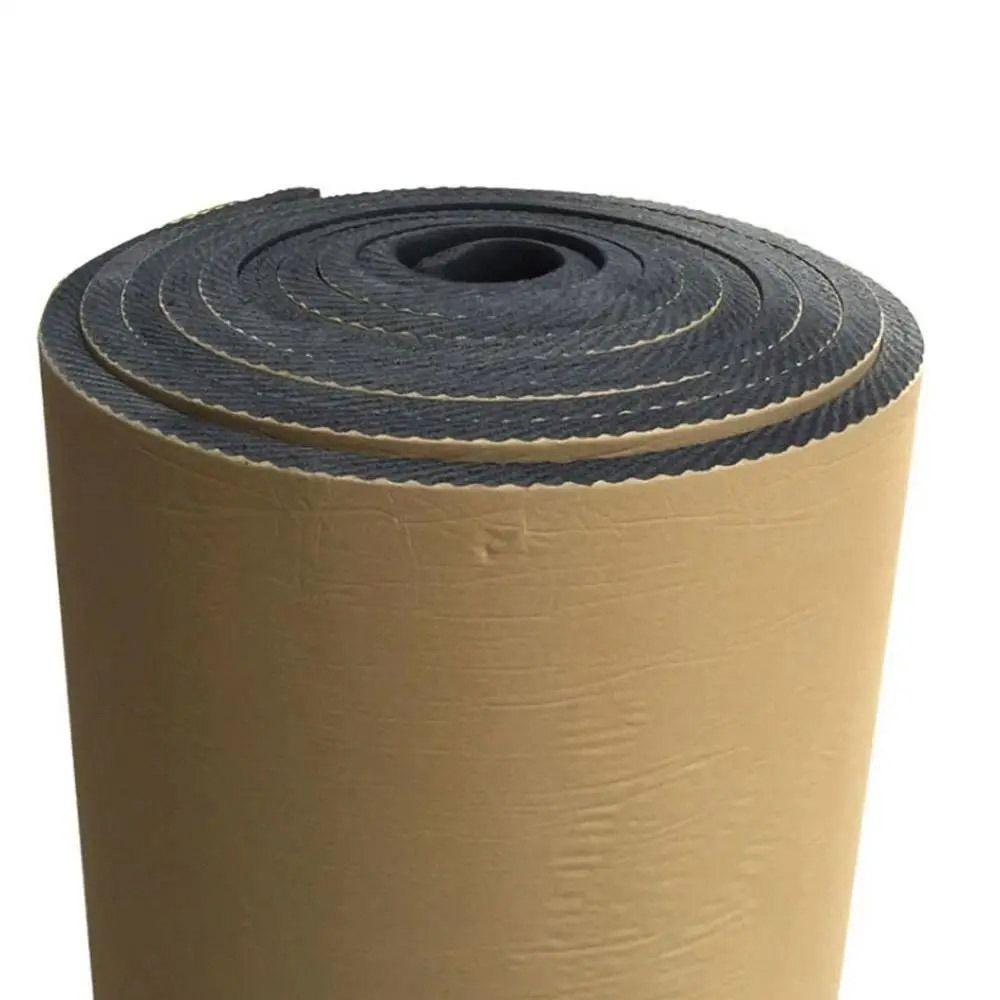 1Roll 100x50cm Sound Deadening Foam Mat Self Adhesive 3/5/6/8/10/15mm Acoustic Insulation Mat Rubber Foam Sound Absorption