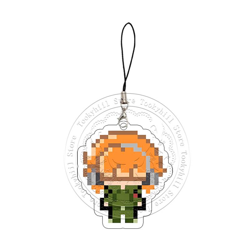Pixel Panty Stocking with Garterbelt Phone Straps Key Charms Cosplay Props Bag Accessories Scanty Cartoon Pendant Festival Gift
