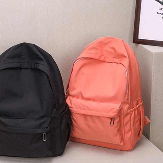 Wasserdichter Nylon-Rucksack, große Kapazität, einfarbig, ultraleicht, lässige Schultasche für Studenten, Reisende