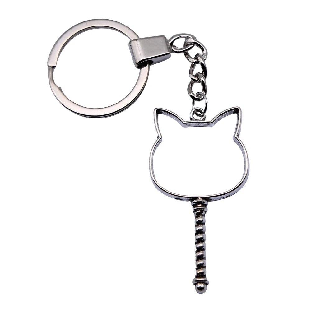 Animal Poultry Keychains Diy Accessories Supplies Jewelry Materials Ring Size 30Mm