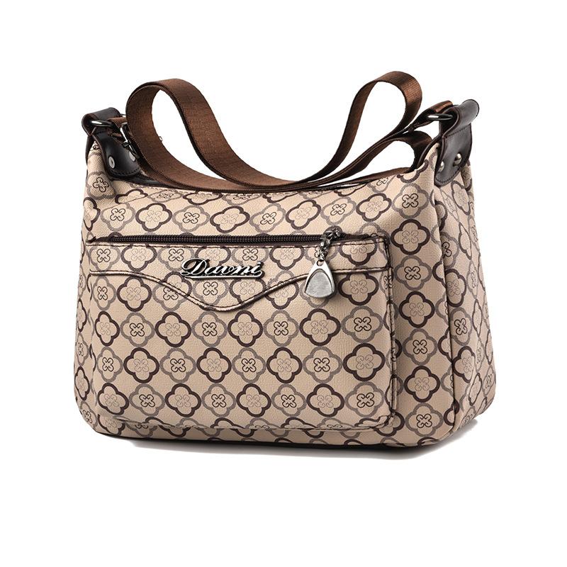 New flower material retro trend shoulder bag small square bag