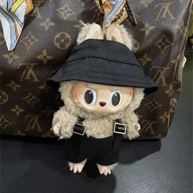 For Labubu 15-17 Cm V1v2 Outfit Accessories Mini Hat Overalls Set Decoration Small Clothes Children's Toys Birthday Gift