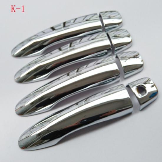For NISSAN QASHQAI J11 2014 2015 2016 2017 2018  Chrome Door Handle Cover Accessories Plastic Imitation Carbon