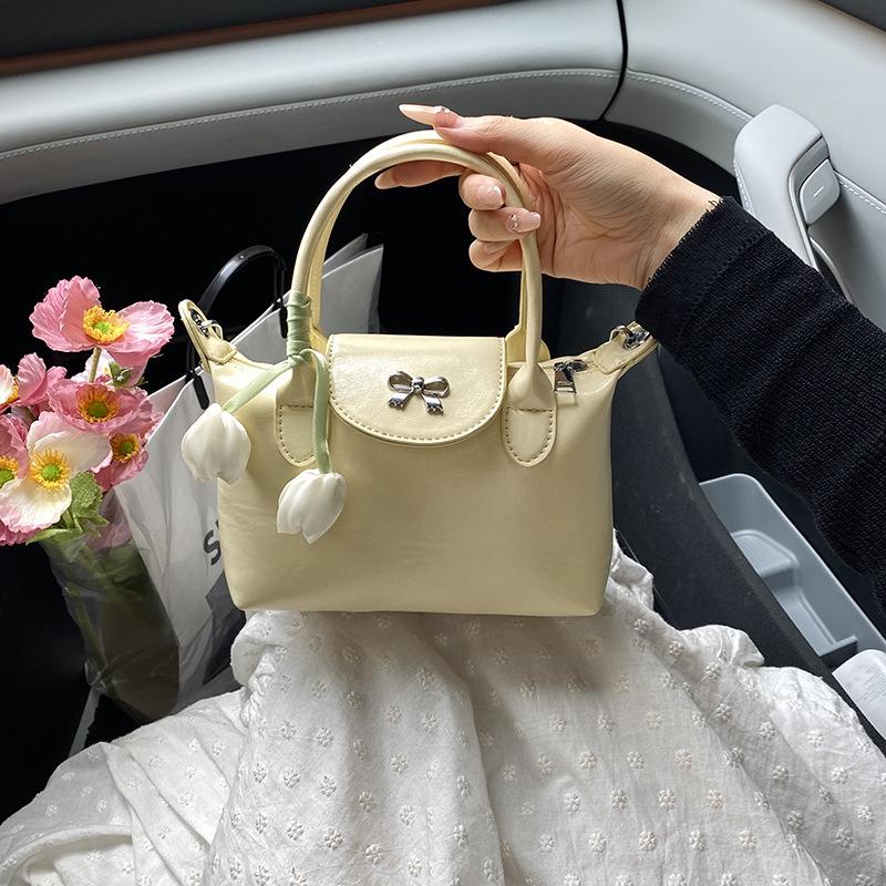 2025 Sommer neue Knödeltasche Schulter Umhängetasche Schleife Handtasche modisch vielseitig leicht Damen Tasche