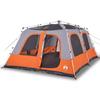 VidaXL Family Dome Tent 10 Person Grey Orange Quick Release, Tent, Garden Tent, Outdoor Shelter, Tent of 4004241