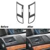 2Pcs Carbon Fiber Side Air Outlet Vent Cover Trim Frame For BMW M5 E39 1998-2003
