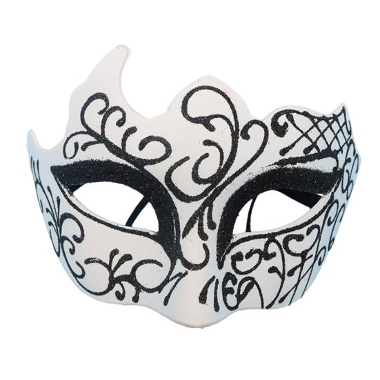 Men Half Face Mask with Elastic Band Vintage Glitter Half Face Guard Eye Mask Halloween Costume Masquerade Party Stage Performance Accessories