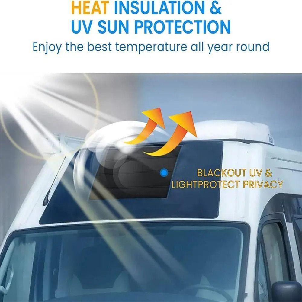 Waterproof Window Shade Cover Collapsible RV Skylight Shade Thickened Sunroof Curtain  Vent