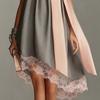 New European and American Style Neck Printing Waist Thin Holiday Dress Women's Fashion Temperament Dress