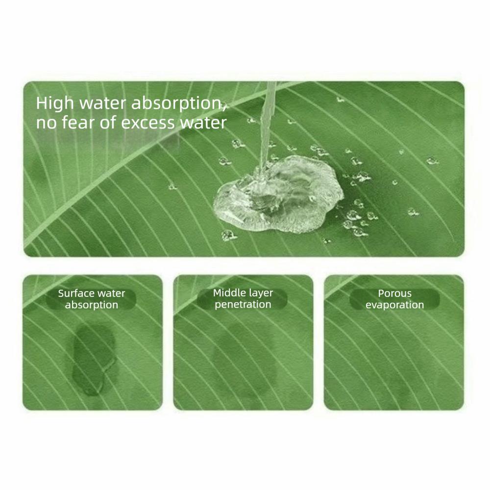 Diatom Mud Bathroom Floor Mat Leaf Shape Absorbent Mat Minimalist Style Quick Dry Mat Shower Room