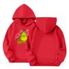 Kids' Long Sleeve Loose Pullover Letter Print Drawstring Hooded Sweatshirt