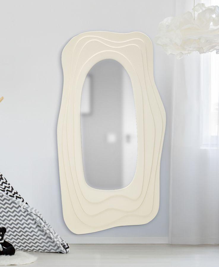 Wall Mirror Dafne White Cm 90X4X165