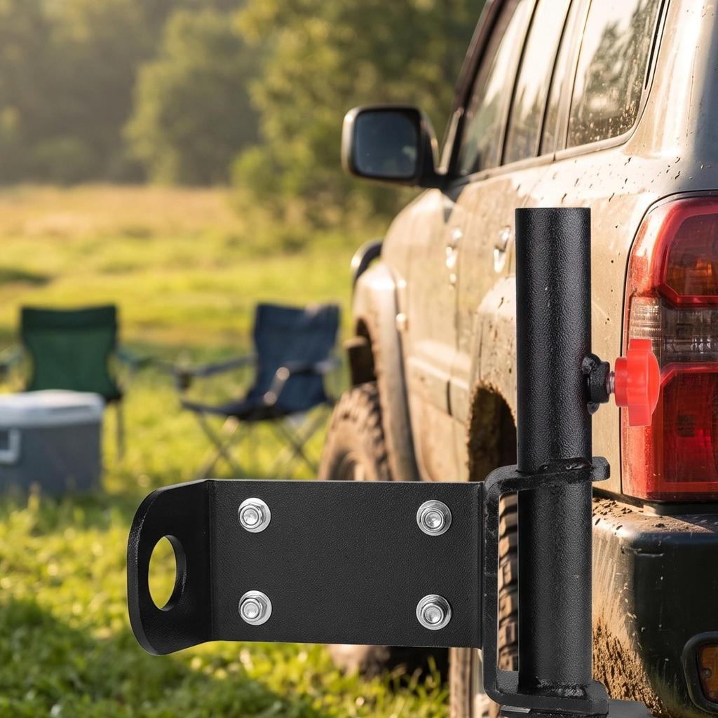 Trailer Hitch Flag Pole Mount Universal for Trail Riding